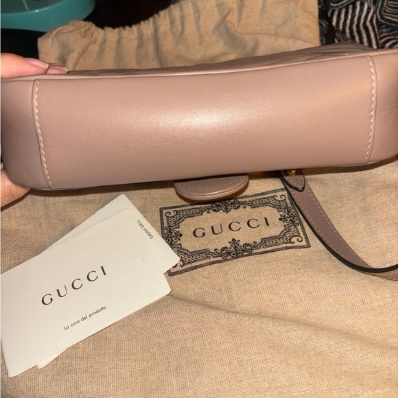 Gucci Marmont Taupe Quilted Shoulder Bag - Picture 5 of 8